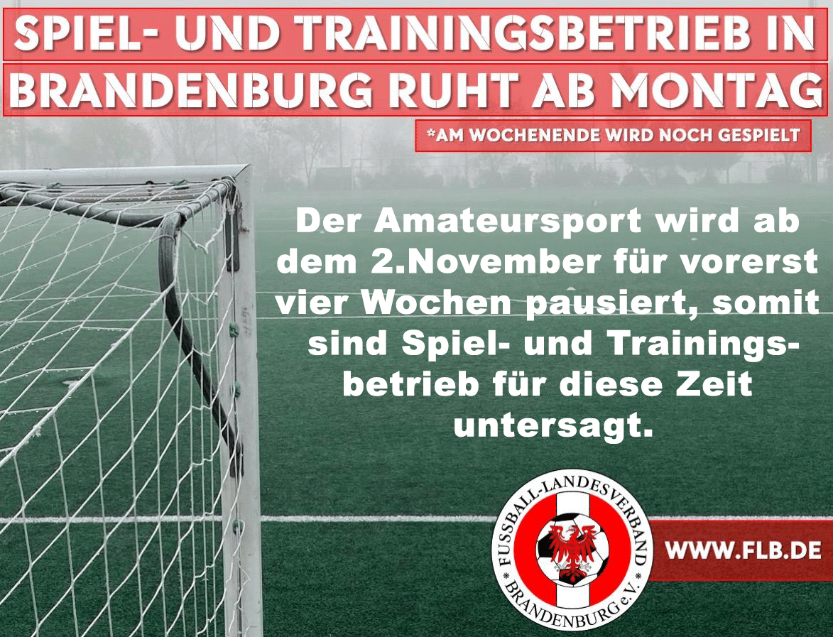 Der Amateursport ruht ab Montag
