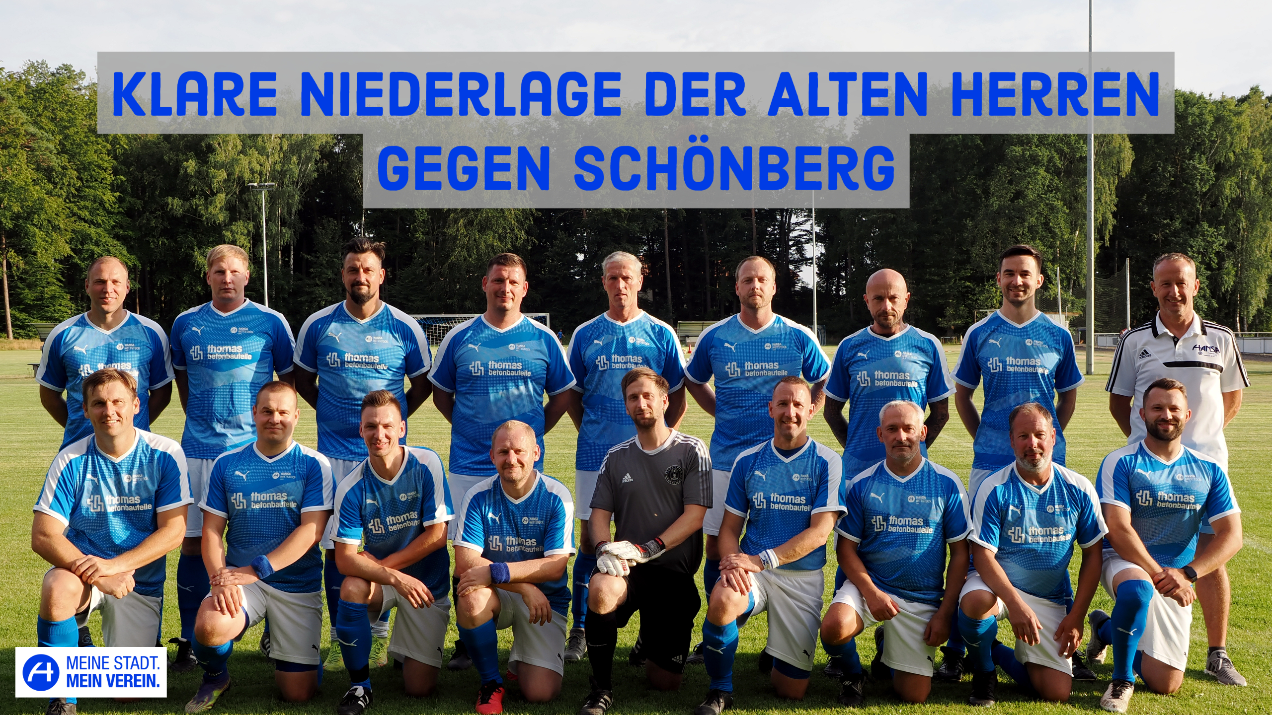 Klare Niederlage der Alten Herren in Schönberg