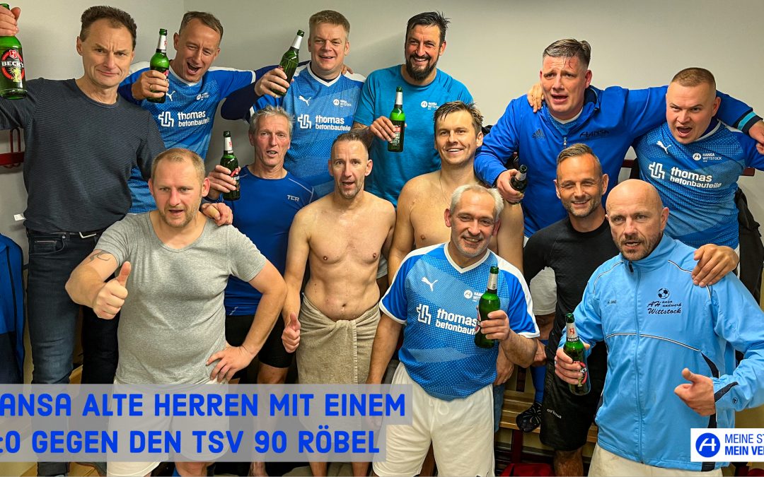 Hansa Alte Herren mit einem 0:0 gegen den TSV 90 Röbel