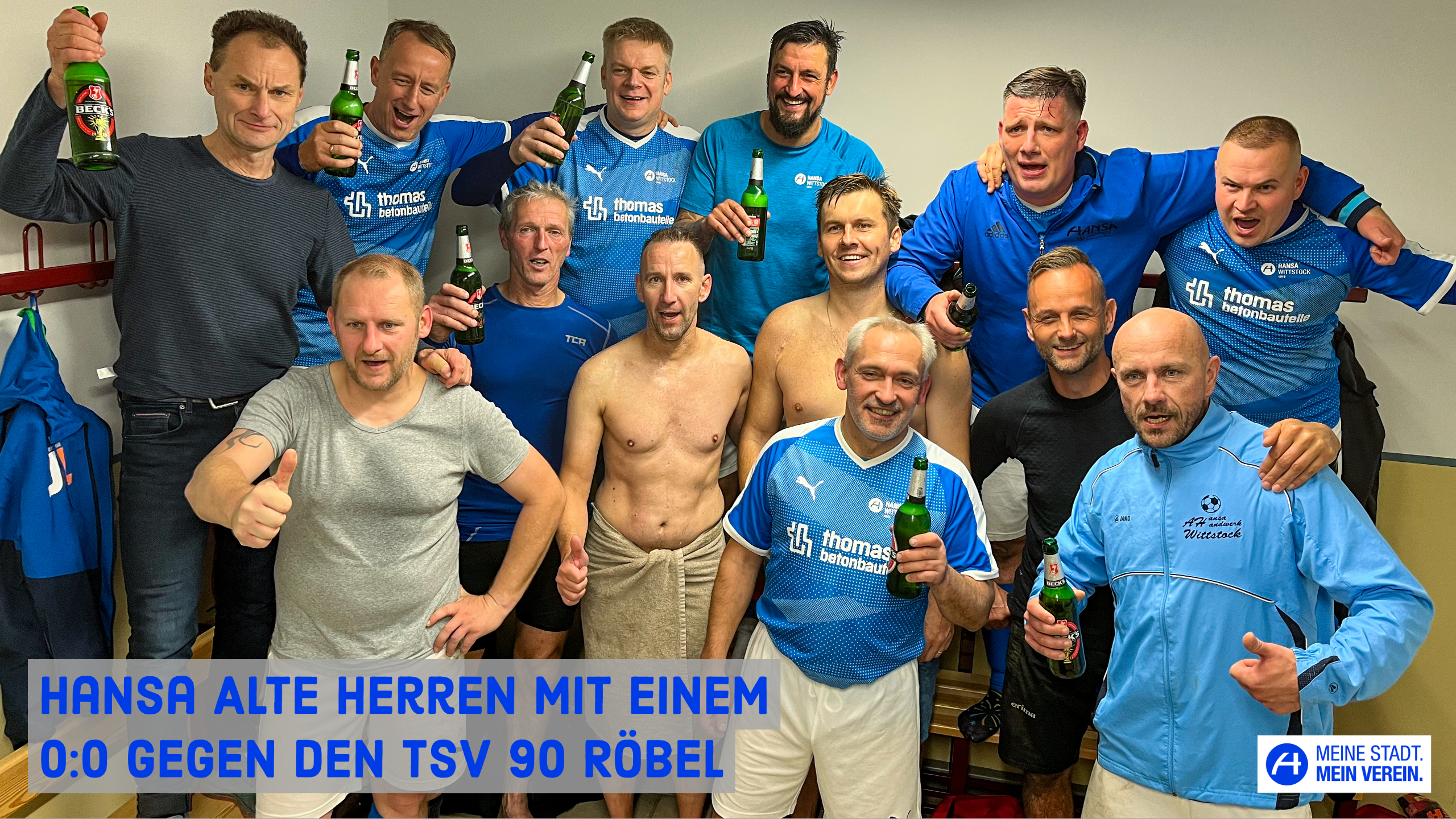 Hansa Alte Herren mit einem 0:0 gegen den TSV 90 Röbel