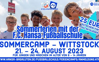 Sommerferien in der F.C. Hansa-Fußballschule